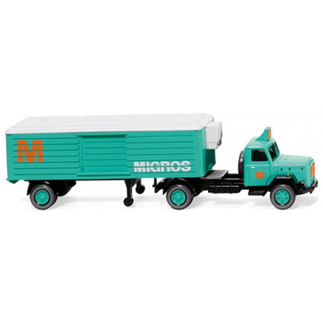 ** Wiking 052003 Magirus Migros Refrigerated Semitrailer