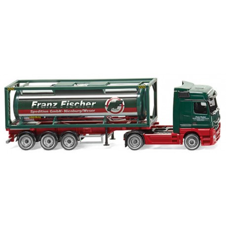 ** Wiking 053603 MB Actros 30' Container Truck Franz Fischer Spedition