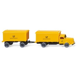 ** Wiking 055001 MB L5000 Box Truck Deutsche Bundespost