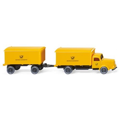 ** Wiking 055001 MB L5000 Box Truck Deutsche Bundespost