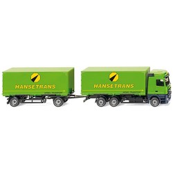 ** Wiking 057311 MB Actros Hansetrans Swap Body Trailer Truck