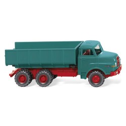 ** Wiking 064502 MAN Dump Truck Water Blue/Red