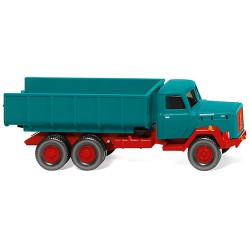 ** Wiking 064503 Magirus Dump Truck Aqua Blue