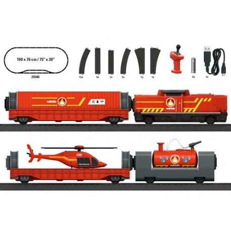 ** Marklin 29340 MyWorld Fire Department Starter Set - HO Scale