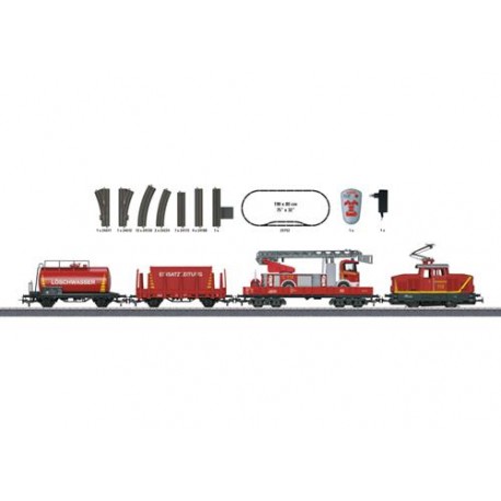 ** Marklin 29752 Start Up Fire Department IR Starter Set (FX-Fitted) - HO Scale