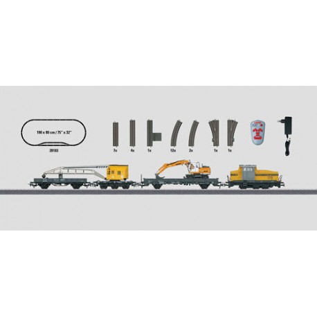 ** Marklin 29183 Start Up Construction Site Starter Set (FX-Fitted) - HO Scale