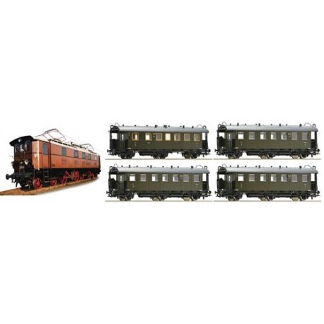 ** Fleischmann 481701 DRG EP5 Gruppenverwaltung Bayern -  Train Pack II - HO Scale