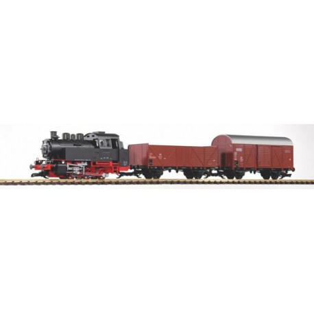 ** Piko 37120 DB BR80 Freight Starter Set III (Analogue-Sound/Smoke) - G Scale