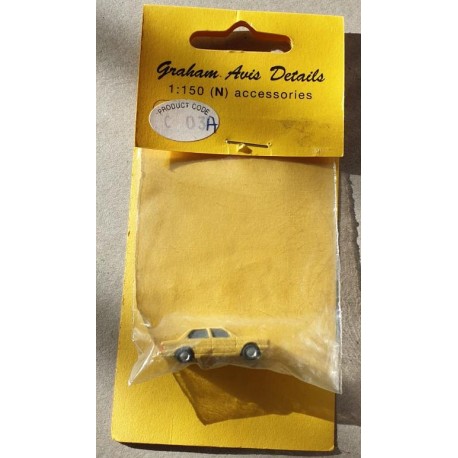 ** Graham Avis Details C03A Saloon Car Yellow 1:150 N Scale
