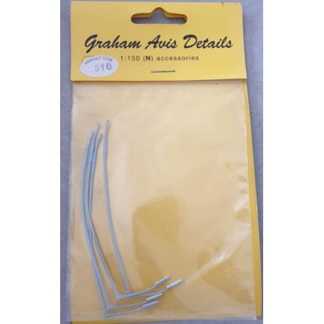 ** Graham Avis Details S10 Modern Street Lamps 1:150 N Scale