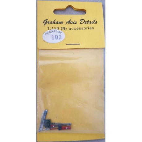 ** Graham Avis Details S02 British Post Boxes 1:150 N Scale