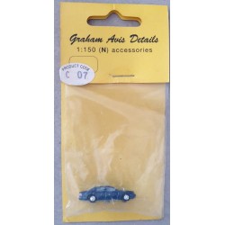 ** Graham Avis Details C07 Saloon Dark Blue Car 1:150 N Scale
