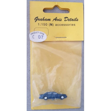 ** Graham Avis Details C07 Saloon Dark Blue Car 1:150 N Scale