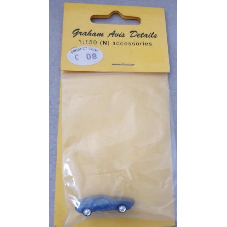 ** Graham Avis Details C08 Blue Car 1:150 N Scale