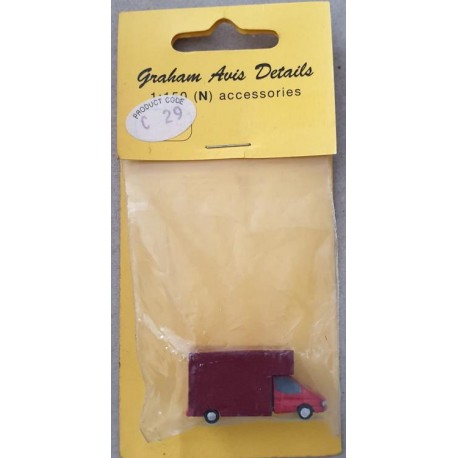** Graham Avis Details C29 Red Van 1:150 N Scale
