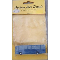 ** Graham Avis Details C20 Single Decker Bus Blue 1:150 N Scale