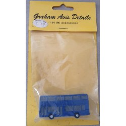 ** Graham Avis Details C19 Double Decker Bus Blue 1:150 N Scale