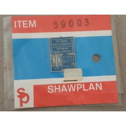 ** Shawplan Name Plates 59003 Yeoman Highlander for 00 / HO locomotives