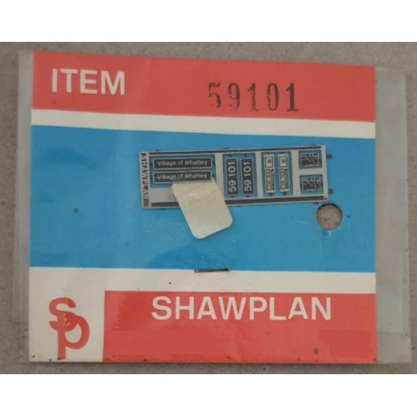 ** Shawplan Name Plates 59101 Village of Whatley for 00 / HO locomotives
