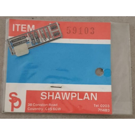 ** Shawplan Name Plates 59102 Village of Mells for 00 / HO locomotives