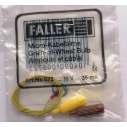 ** Faller 672 Spare Part Small Red Grain of Wheat Bulb (1) 16V