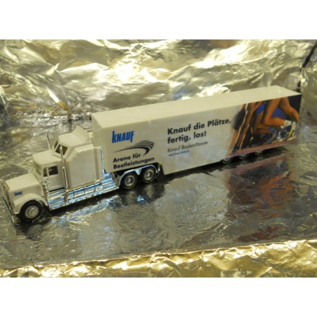 ** Herpa 289146 Kenworth Box Semitrailer "Knauf"