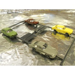 ** Wiking 09130520  Set of Four cars, ( Audi 100, VW 411, Porsche 911, and Ford Capri ).