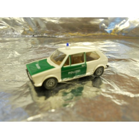 ** Brekina 25506 VW Golf Police Vehicle White/Green
